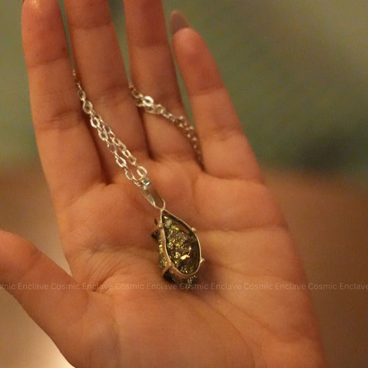 Raw Pyrite Pendant - For Wealth Attraction