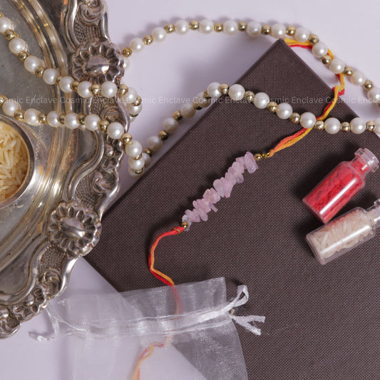 Crystal Chips Bhai Rakhi (Set of 4)