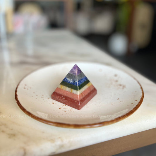 7 Chakra Pyramid - For Wellbeing and Chakra Alignment