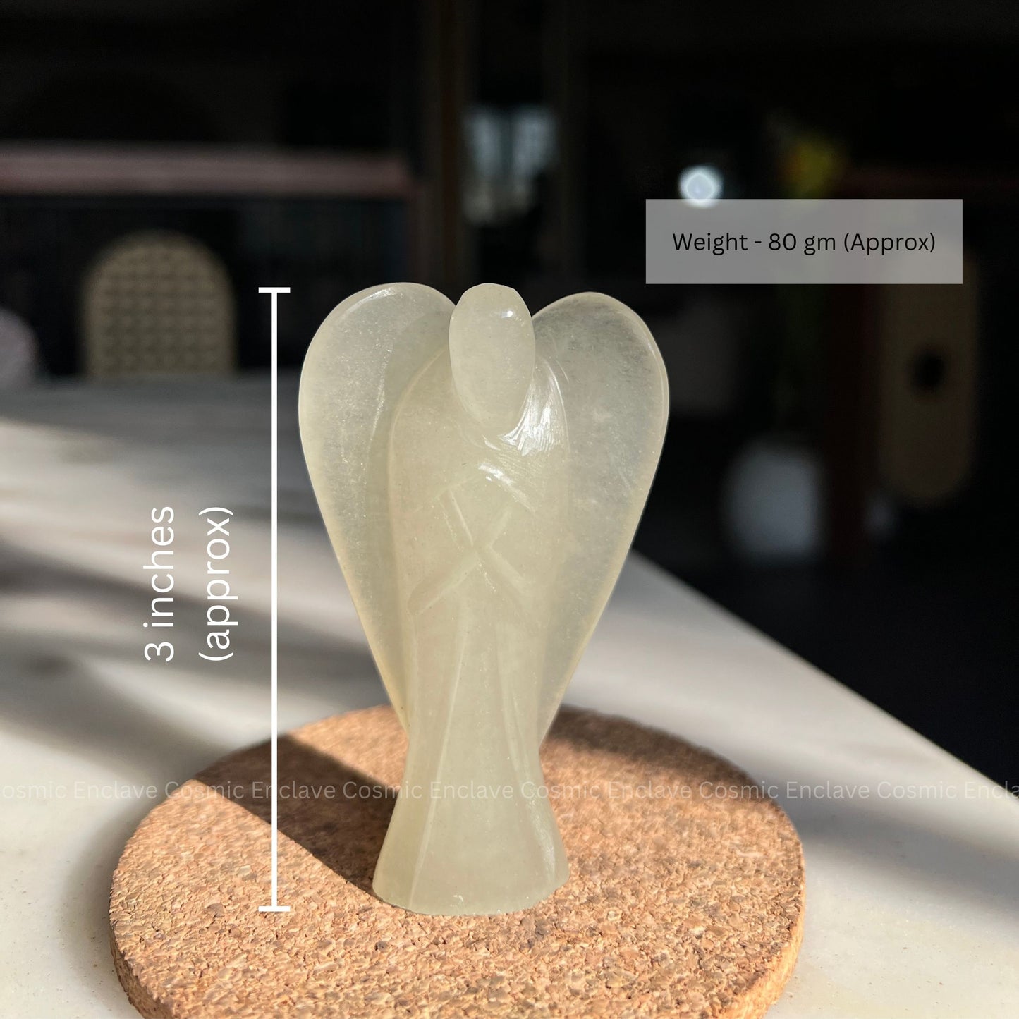 Green Aventurine Angel - For Wellbeing and Emotional Calm