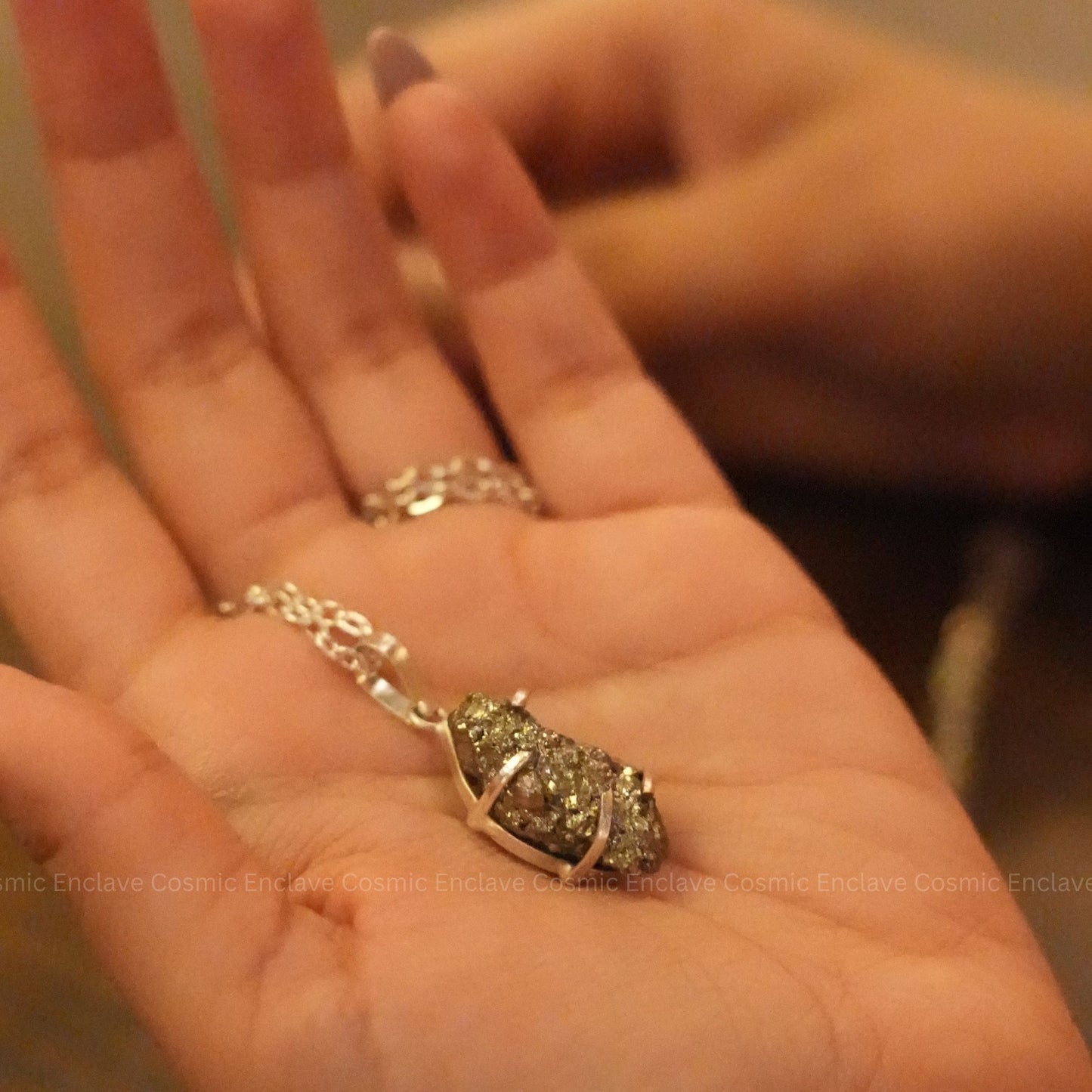 Raw Pyrite Pendant - For Wealth Attraction