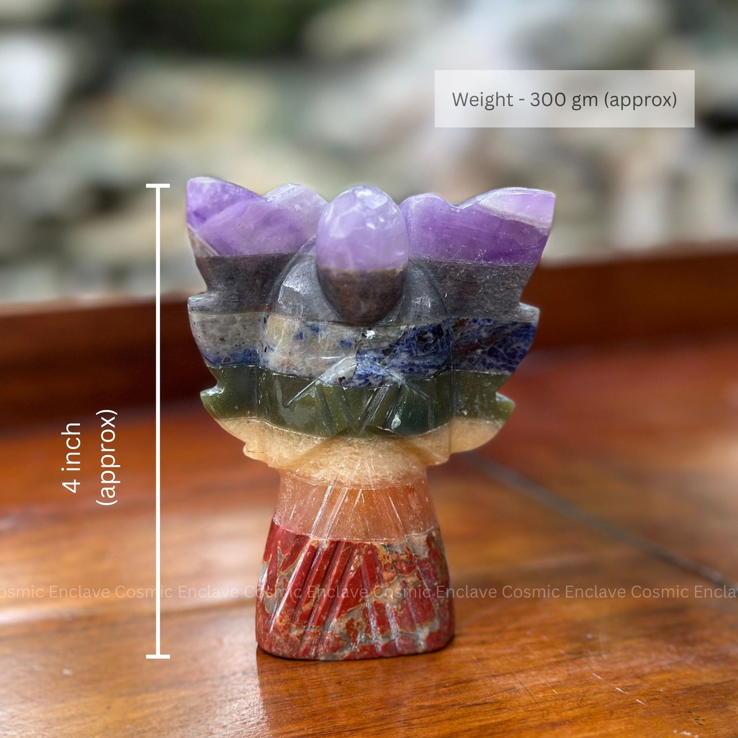 7 Chakra Arch Angel (For Health and Wellbeing) - 4 Inch