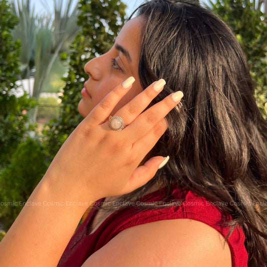 Rose Quartz Ring for Love and Relationships