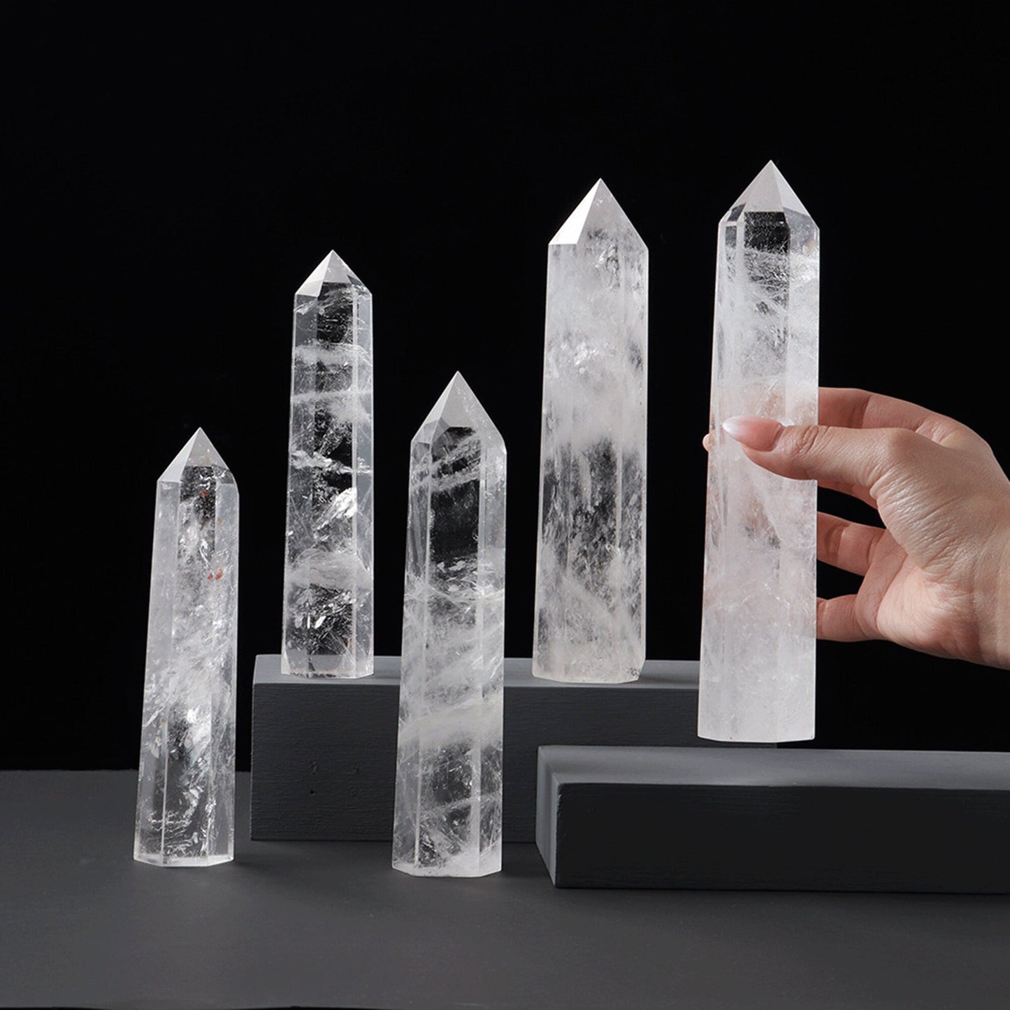 Energy Amplifier - Clear Quartz Tower (5 inch)