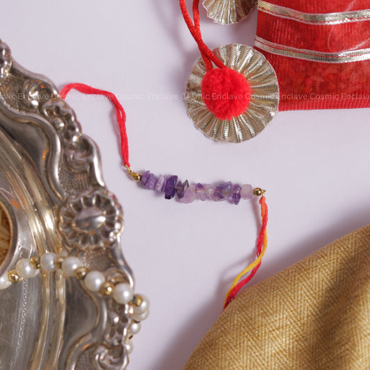 Amethyst Chips Bhai Rakhi (For Stress and Anxiety)