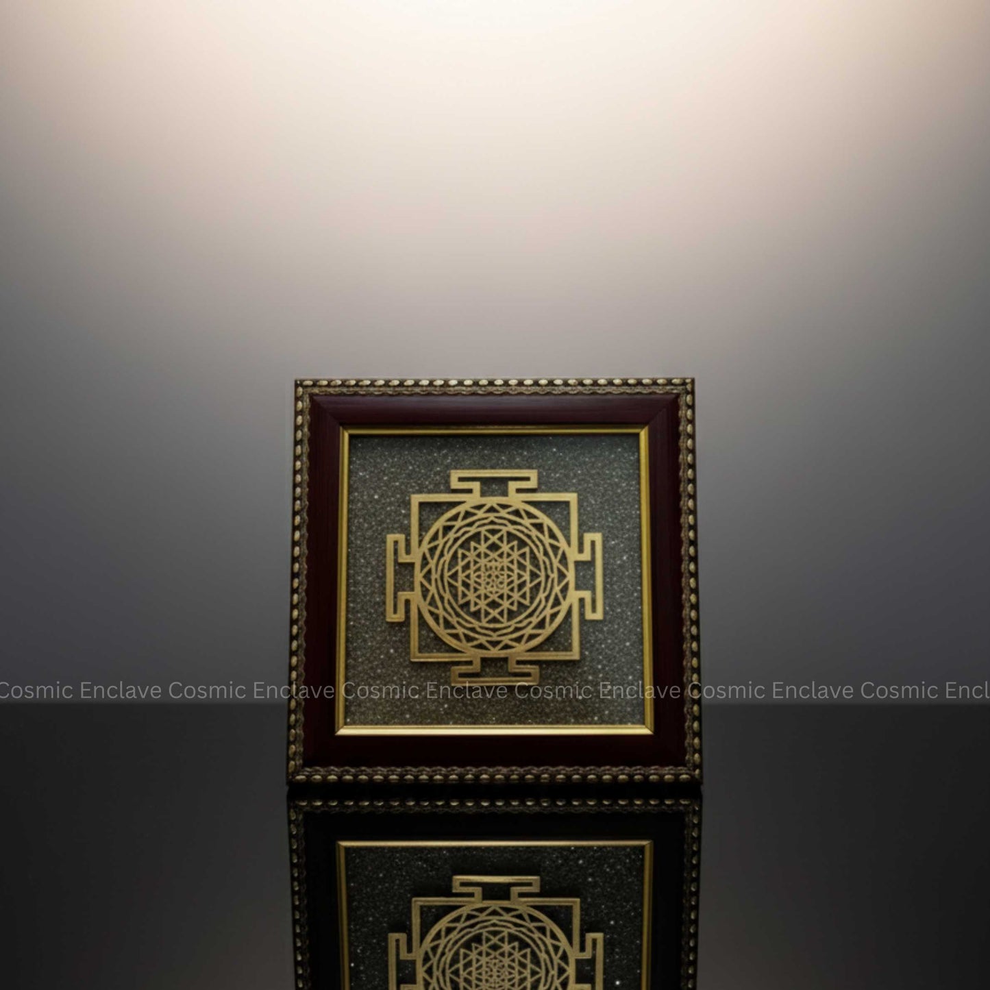 Shree Yantra Pyrite Frame (for Ultimate Prosperity & Divine Manifestation)