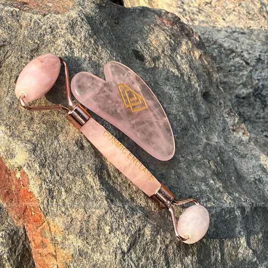 Rose Quartz Roller and Gua Sha