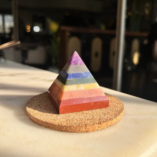 7 Chakra Pyramid - For Wellbeing and Chakra Alignment