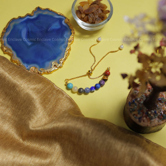 Super 9 Chakra with Evil Eye Bhabhi Rakhi (For Health and Wellbeing)