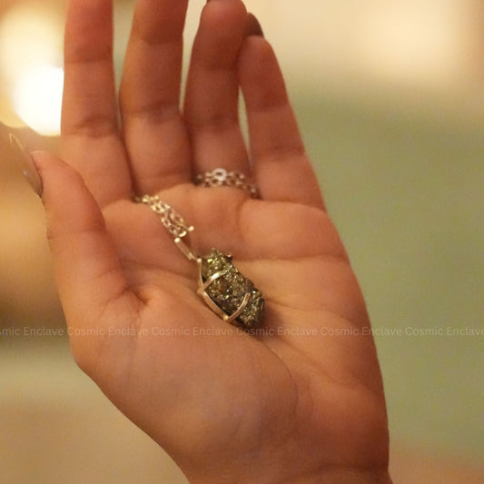 Raw Pyrite Pendant - For Wealth Attraction