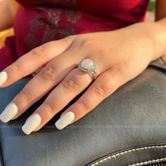 Rose Quartz Ring for Love and Relationships