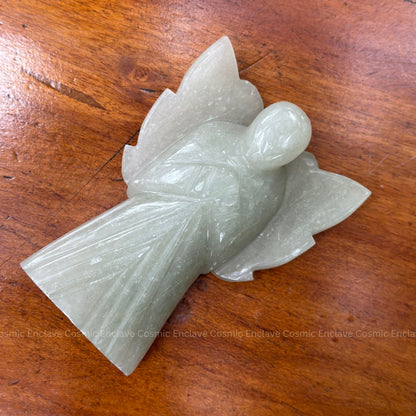 Green Aventurine Arch Angel (For Wellbeing and Emotional Calm) - 4 Inch