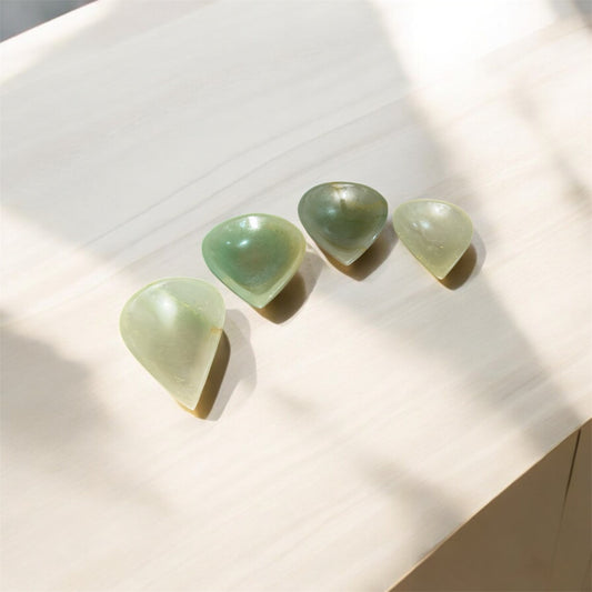 Green Aventurine Diya (Set of 2) - For Growth and Opportunities