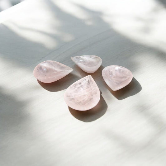 Rose Quartz Diya (Set of 2) - For Love and Emotional Healing