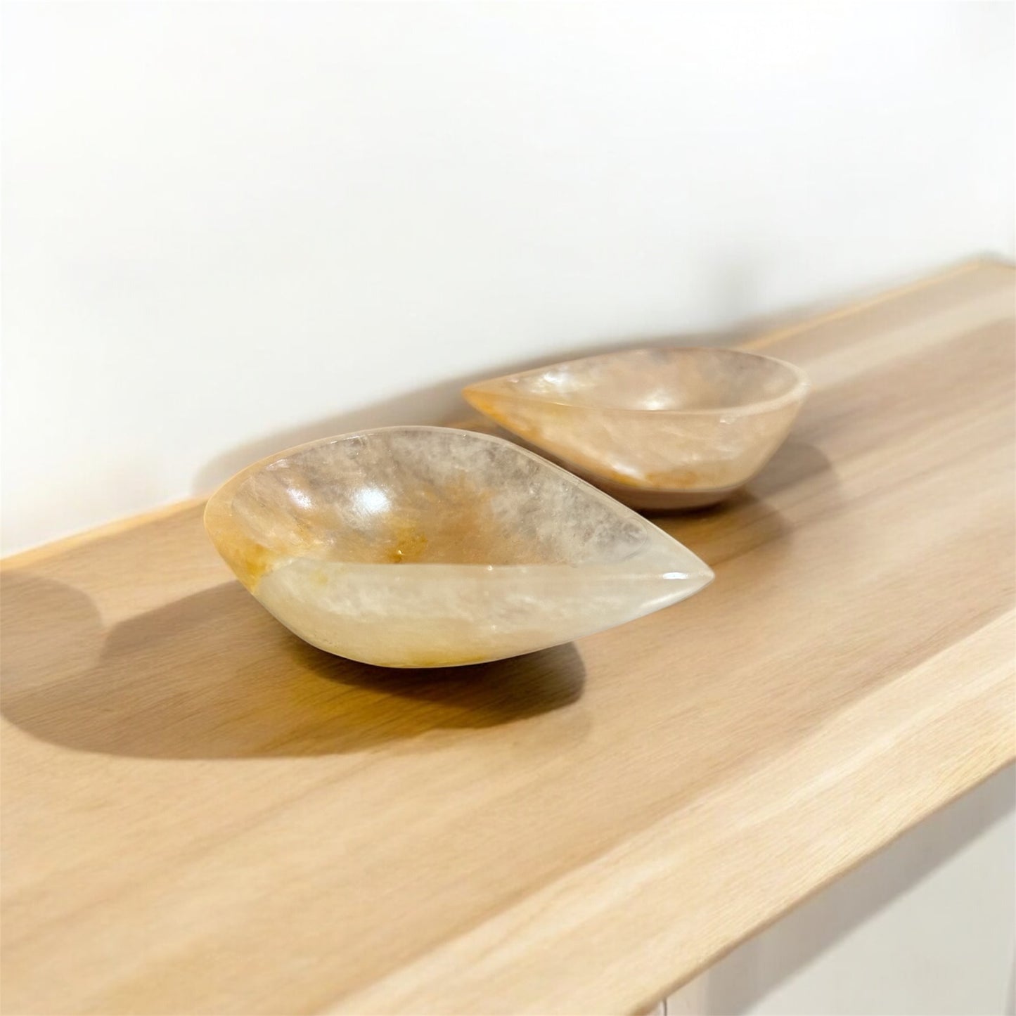 Yellow Aventurine Diya (Set of 2) - For Confidence