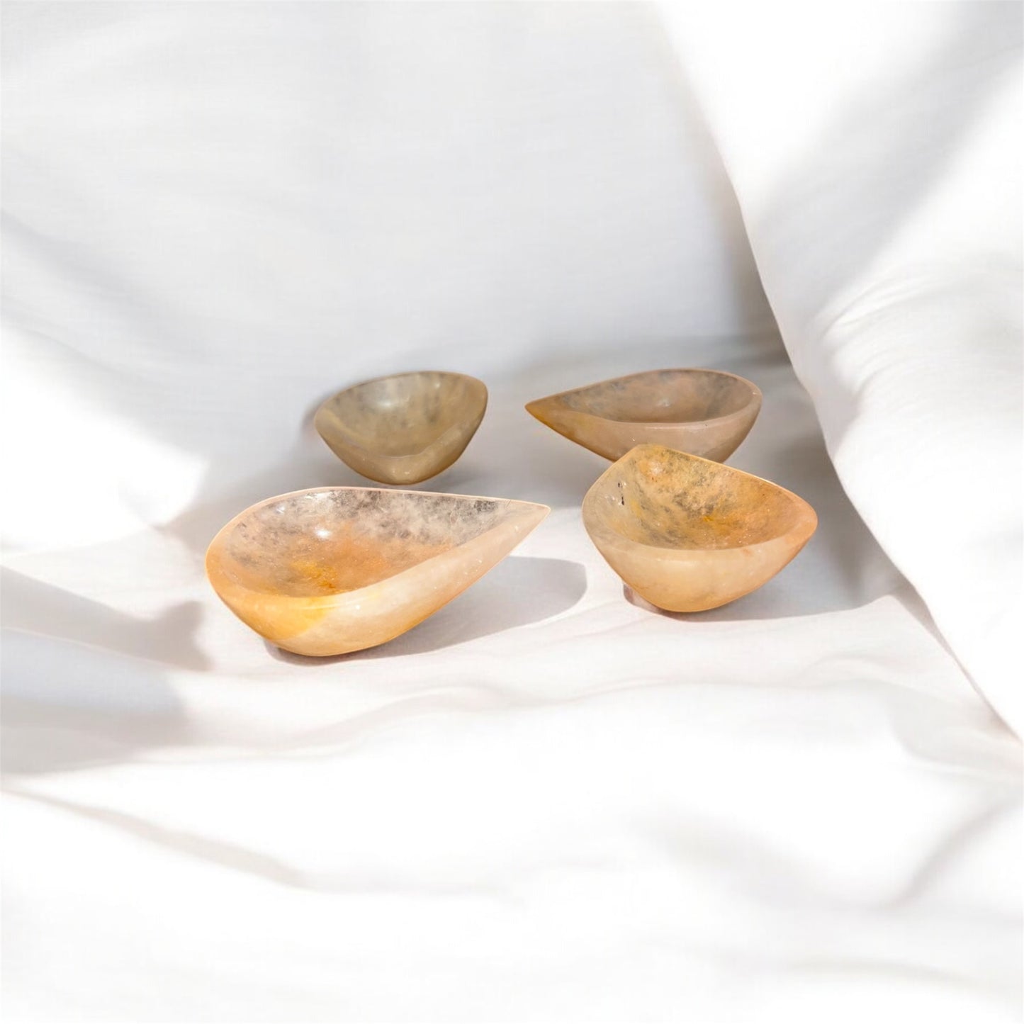 Yellow Aventurine Diya (Set of 2) - For Confidence