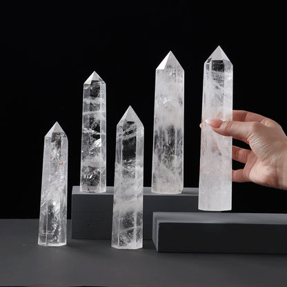 Energy Amplifier - Clear Quartz Tower (5 inch)