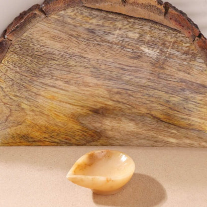 Yellow Aventurine Diya (Set of 2) - For Confidence