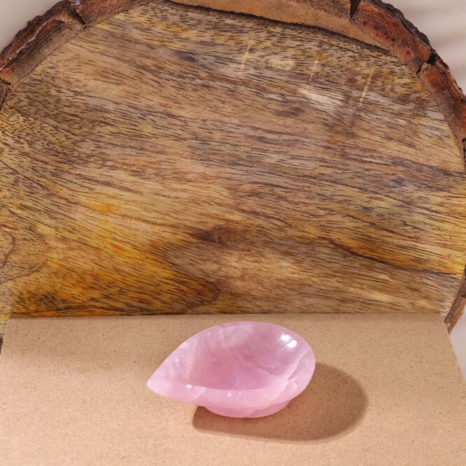 Rose Quartz Diya (Set of 2) - For Love and Emotional Healing