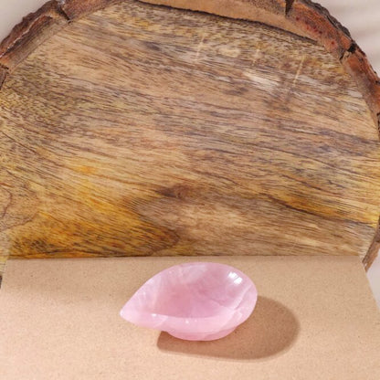 Rose Quartz Diya (Set of 2) - For Love and Emotional Healing